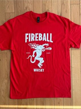 Fireball Whisky Red Graphic Tshirt